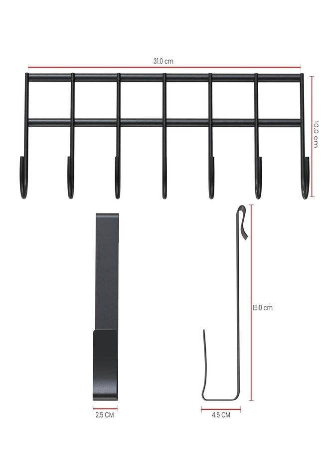 TORO Door Hangers for Clothes Without Drill Suitable for All Doors, Cloth Hanger for Door, Over The Door Hook Hanger for Clothes (Stright Door Hanger_Black) - Image 5